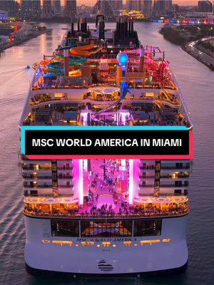 Can’t take our eyes off her. ✨ #MSCWorldAmerica