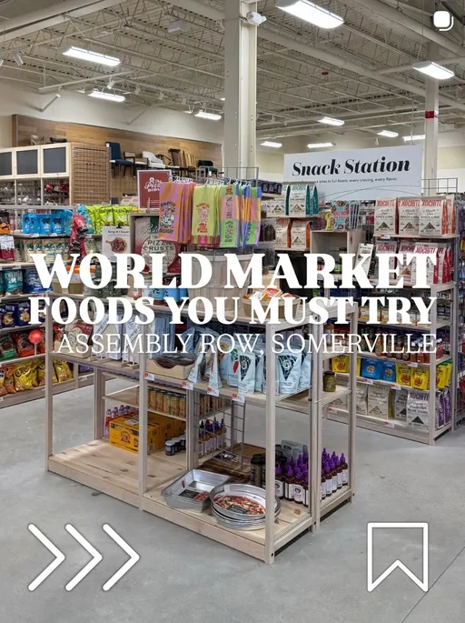 If you love @World Market food finds, international snacks, and grocery hauls, this list is for you! Saving you a trip down every aisle at @Assembly Row  🍯 @Mike’s Hot Honey and mini Mike's Hot Honey - sweet heat that belongs on pizza, chicken, biscuits, and honestly everything. The mini is perfect for travel or purse condiment behavior. 🫒 @Graza Olive Oil original squeeze bottle and refills — easy squeeze bottle for cooking and refills so you feel responsible. Great olive oil for everyday use. 🥢 @Dumpling Daughter Soy Sauce - rich, savory, and absolutely not your basic soy sauce. One splash instantly upgrades noodles, dumplings, and rice bowls. 🍝 @Eat Tantos Pasta Chips by @Chef Joe Sasto - crunchy pasta snacks that make no sense but taste incredible. Perfect for dipping or eating straight from the bag. 🍫 @Cadbury USA Milk Chocolate Spread - creamy chocolate spread that tastes like nostalgia in the best way. Toast, fruit, spoon. No rules. 🍬 @Iconic Candy Bubble Jug and Ouch! Gum - pure nostalgia and quick flavor. 🍫 @CadburyUK Favorites - Twiri, Flake Bites, Curlywurly. British chocolate knows what it is doing and I trust it completely. 🥪 @eatayoh Sando Sauces by @Molly Baz - the condiment everyone online told me to buy and they were right. Put it on sandwiches, fries, eggs, your personality. #WorldMarketFinds #WorldMarketHaul #SnackFinds