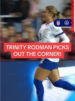 A scintillating strike (and a delightful dance) from Trinity Rodman! #USWNT x @VW 