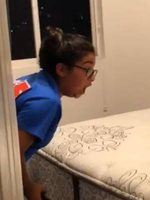 she had left her window open and had a bunch of bugs in her bed 😭😂 #theaguilars #family#joke 