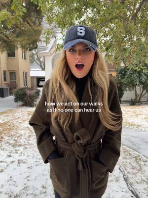 hot girl walks, snow caps ON. #fyp #hotgirlwalk #ditl #snowday #hatbrand 