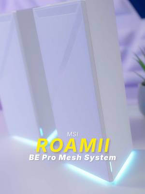 Full WiFi 7 Coverage 🛜😌 MSI Roamii BE Pro Mesh System 👌 Super easy setup in the MSI Router 2.0 app 🏃‍♂️ Tri-Band WiFi 7 - up to 11 Gbps 🌈 Customizable RGB accent light ✅ Compatible with Roamii BE Lite (via latest firmware update) @MSI @MSI USA @Blended Group  #msi #roamiibepro #wifi7 #meshsystem #blendedgtalks [ad]