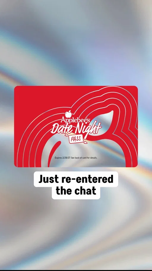 We’re putting 3,000 passes up for grabs to Club Applebee's members.   With the pass, you and someone special can enjoy up to $50 of food and non-alcoholic beverages once a month for the next year in-restaurant or To Go – from 3/2/26 – 2/28/27! Valued at $600  – for only $100, that’s $500 in savings! Don’t miss this incredible opportunity!   Passes are limited. Must be a Club Applebee's member to register for a chance to purchase. Head to link in bio to sign up for Club Applebee's and learn more. If a pass is yours to purchase, we'll let you know on February 9.