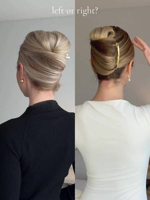 2 French twist hairstyles✨Left or right?❤️ https://shopmy.us/collections/3735266 #hairstyles #hairtutorial #hairstyle #frenchtwist  