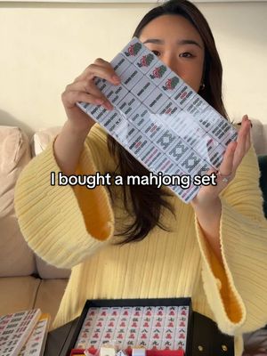 I’m excited to learn the game of my people #mahjong 