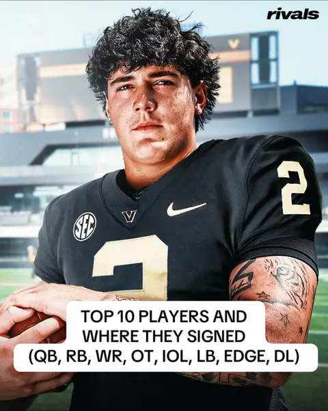 Top 10 QB, RB, WR, OT, IOL, EDGE and DL in the final 2026 Rivals300 rankings‼️👀 #CollegeFootball #CFB #rivals #on3 