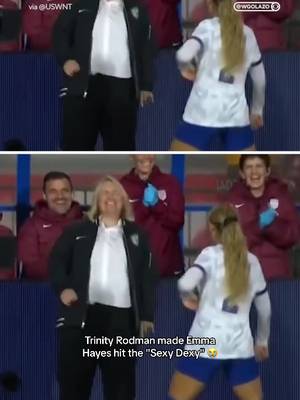 From “no way” to “okay fine” 💃😭 @trinity.rodman @U.S. Soccer 