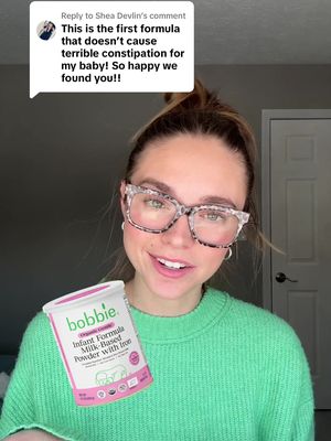 Replying to @Shea Devlin  Questions about Bobbie Organic Gentle? Drop them in the comments! 👇🏽 #sensitivetummy #babyformula #postpartum #combofeeding 