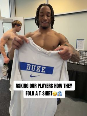 Who folds their shirts the right way? 👔🤔 #dukefootball #CollegeFootball #foldingclothes 