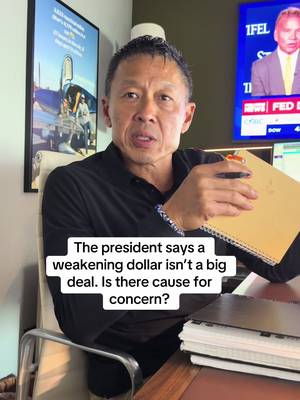 The president says a weakening dollar isn’t a big deal. Is there cause for concern? #TikTokLearningCampaign #learnontiktok #financialliteracy #usdollar #econ101 