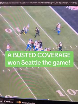 A fortuitous busted coverage for the Seahawks. Rams had the right playcall but Demarcus Lawrence was simply smarter and is the reason why the Seahawks will be going to the Super Bowl. #seahawks #nflfilmstudy #rams #nflfilmbreakdown #nfcchampionship 