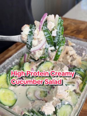 SAVE THIS ‼️ High Protein Creamy Chicken Salad for Weight Loss 🤯 (recipe 👇🏽) Announcements: ✅ Digital Cookbooks 50% OFF Right Now for my NEW YEAR SALE! Sale ending soon 🔜  ✅ Cookbooks on my website! (Check’em out macros included!) 💪🏽 ✅ MY New seasonings 👀 @SpiceX  Macros per serving (x3 servings): approx 285 calories |44g P | 5g C | 9g F Ingredients: 1 lb chicken breast 🐔 1 tbsp @spicexseasoning daily blend (SPG) 1 large or 2 medium cucumbers, halved and sliced 🥒 1 medium purple (red) onion, thinly sliced 🧅 3oz light cream cheese 🧀 1 cup nonfat Greek yogurt 🥛 Juice of 1 lemon 🍋 Salt, to taste 🧂 Black pepper, to taste (optional) 🧂 Avocado oil spray (for the chicken) Instructions:  1. Air fry the chicken: season chicken with @spicexseasoning Daily Blend and air fry at 400°F for 10–12 minutes, flip halfway, until cooked through and golden. Let it rest for 5 mins before cutting into cubes. 2. Prep the veggies: Slice cucumbers and purple onion and add them to a large bowl or meal prep container. 3.Make it creamy Add the cooked chicken, light cream cheese, Greek yogurt, lemon juice, salt, and pepper to the same bowl. 4. Shake until coated, taste and adjust seasoning/acidity. Add more lemon or salt if it needs it. This is perfect for meal prep as it stores in the fridge well and you can eat it cold! ENJOY 😍 . . . . #icekarim #healthyrecipes #EasyRecipes #mealprep #quickrecipes 