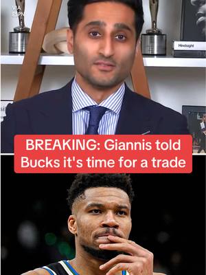 Giannis Antetokounmpo told the Bucks "the time has come now" to move on via trade, per Shams Charania. #NBA #giannis #giannisantetokounmpo #bucks #milwaukeebucks 