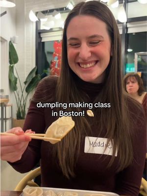 dumpling making class in Boston! #boston #bostonfood #food #Foodie #bostonfoodie #dumplings #dumplingmaking #tutorials 
