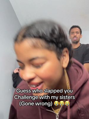 Slapping game gone wrong 😭😭😭 #sisters #prank 