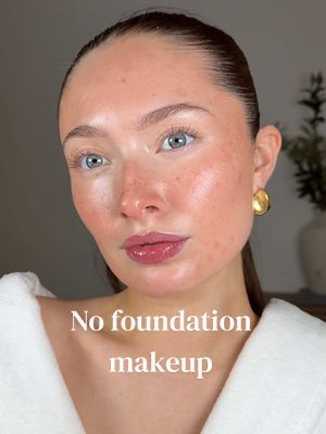 No foundation makeup 🤍 @ByTerryOfficial @VIEVE @nyxcosmetics_uk @REFY @L'Oréal Paris UK @rhode skin  #grwm #makeup #naturalmakeup #nomakeupmakeup 