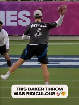 Still thinking about when Baker threaded this TD during the 2025 Pro Bowl 😳 #bakermayfield #touchdown #throw #nfl #ProBowl 