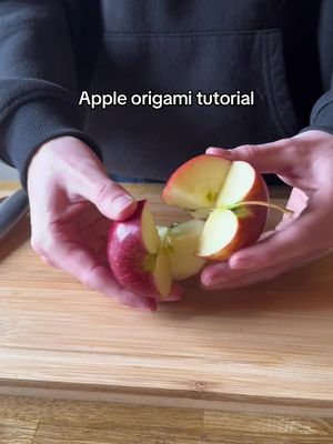 Give this apple origami trick a go! 