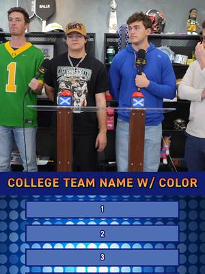 Can you name the top schools with colors in their team names? 🧑‍🎓 #trivia #sportstrivia #cfb #cbb #college #duke #syracuse #CollegeFootball #collegebasketball #bdge #snapbacksports