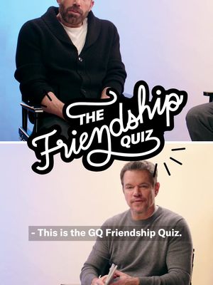 It’s the GQ Friendship Quiz, and we put iconic BFFs #BenAffleck and #MattDamon’s friendship to the test. Head to the link in bio to watch the full video 📲