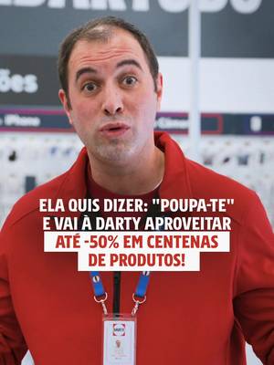 Poupa-me! 🙄 Ops, POUPA-TE e vai aproveitar as oportunidades até -50% em centenas de produtos, na tua loja Darty ou no link da bio. Até dia 01/02 👀🛍️ #Darty #DartyPortugal #DartyTudoParaDarTeOMelhor 