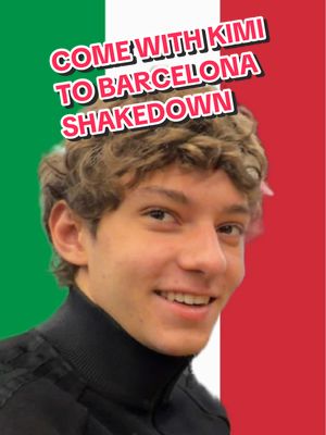 Come with Kimi to Barcelona Shakedown 🤩 #KimiAntonelli #Mercedes #F1 #Barcelona 