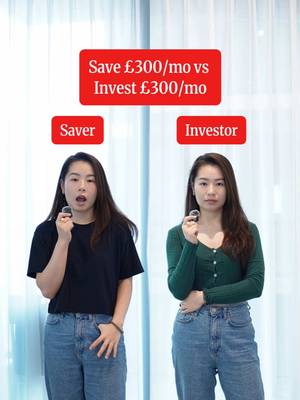 Saver vs investor, which one comes out on top? Which one are you?  #invest #fyp #stockmarket #finance #money 