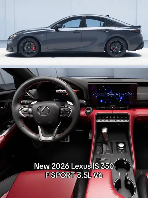 Arriving soon! ✨ New 2026 IS with Cloudburst Gray paint + Radiant Red NuLuxe interior #lexusofconcord #lexususa #lexusis 