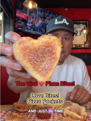 Viral Heart Shaped Pizza Bites! @StadiumPepz in Anaheim! #pizza #bestoflafood #ocfoodie #disneyland 