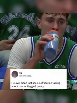 COOPER FLAGG CAREER HIGH HE’S HIM 🤯 (via @NBA) #cooperflagg #NBA #mavericks #basketball 