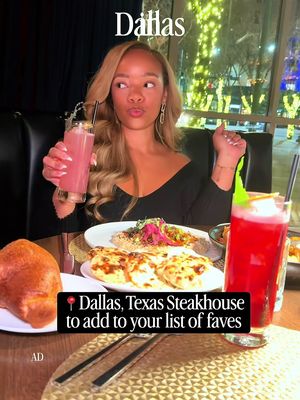 Dallas steakhouse w/ free parking?! 10/10 🔥 📌 Save for later! I’m a Chicago girl so I do NOT play about my food. And when I tell you this steakhouse was so good. I came here with my mom to try their Thanksgiving dinner and had to come back for the full dinner menu experience! @wickedbutcher invited me & a friend to try their menu and I’m giving my overall experience 10/10. Here’s everything I ate 👇🏽 🥩 Braised Tenderloin Hummus - Probably seems like something random to order, but with the various textures and flavors of this dish, I really think it’s a must try dish at this restaurant! 🦑 Calamari - 10/10 if I’m ever in the mood for calamari I’m coming back here. Crispy. Not soggy. The dipping sauce was slightly spicy but packed with savory flavor. 🥩 Center Cut Filet Mignon - cooked medium with lobster butter 😭🙌🏽✨ 10/10 for sure. My mouth is watering just typing about it. Imma be back! 🥬 Brussel Sprouts - 9/10 but if they ditched the cashews this would earn 10 from me. I love Brussel sprouts and these were cooked perfectly and not overcooked or burnt. 🍌 Banana Pudding 9/10 - My God. It was like a light whipped banana pudding. It was like somebody grandmama made it and elevated it to feel a little more light and fluffy. Next time I’m saving more room so I can eat it all! 😍 Now let’s talk about service. Each time, the staff and waiters are so friendly and very knowledgeable about the menu! They mentioned their favorites were the corn crème brûlée and cowboy ribeye! Now that I live in Dallas, I’m so glad I found a great steakhouse for when I’m in the mood for steak. Now I see what all the hype was about with this being on the list for top Dallas restaurants according to my fellow Yelp Elites! 📍 Wicked Butcher  1717 Main St, Dallas, TX 75201 And even if you’re visiting in town or you’re living in Dallas / DFW area and are looking for one of the Best Restaurants and Steakhouses spots in Dallas… you definitely need to stop by Wicked Butcher for for a visit! It’s quiet and a bit romantic. Now tell me, what are you going to try when you visit? #thingstodoindallas #dallasrestaurants #dallasinfluencer #dallasfoodblogger #dallasfoodie