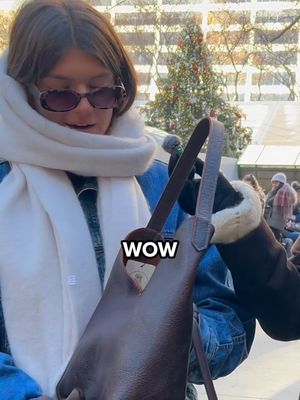 she admitted her bag was a fake from tiktok shop. once she felt the real leather, she literally said her old bag "needs to go." you can buy the look for cheap, but you can't buy the feel. real leather wins the trade. #marketing #streettalk #portlandleather #nyc #streetinterview #adstrategy