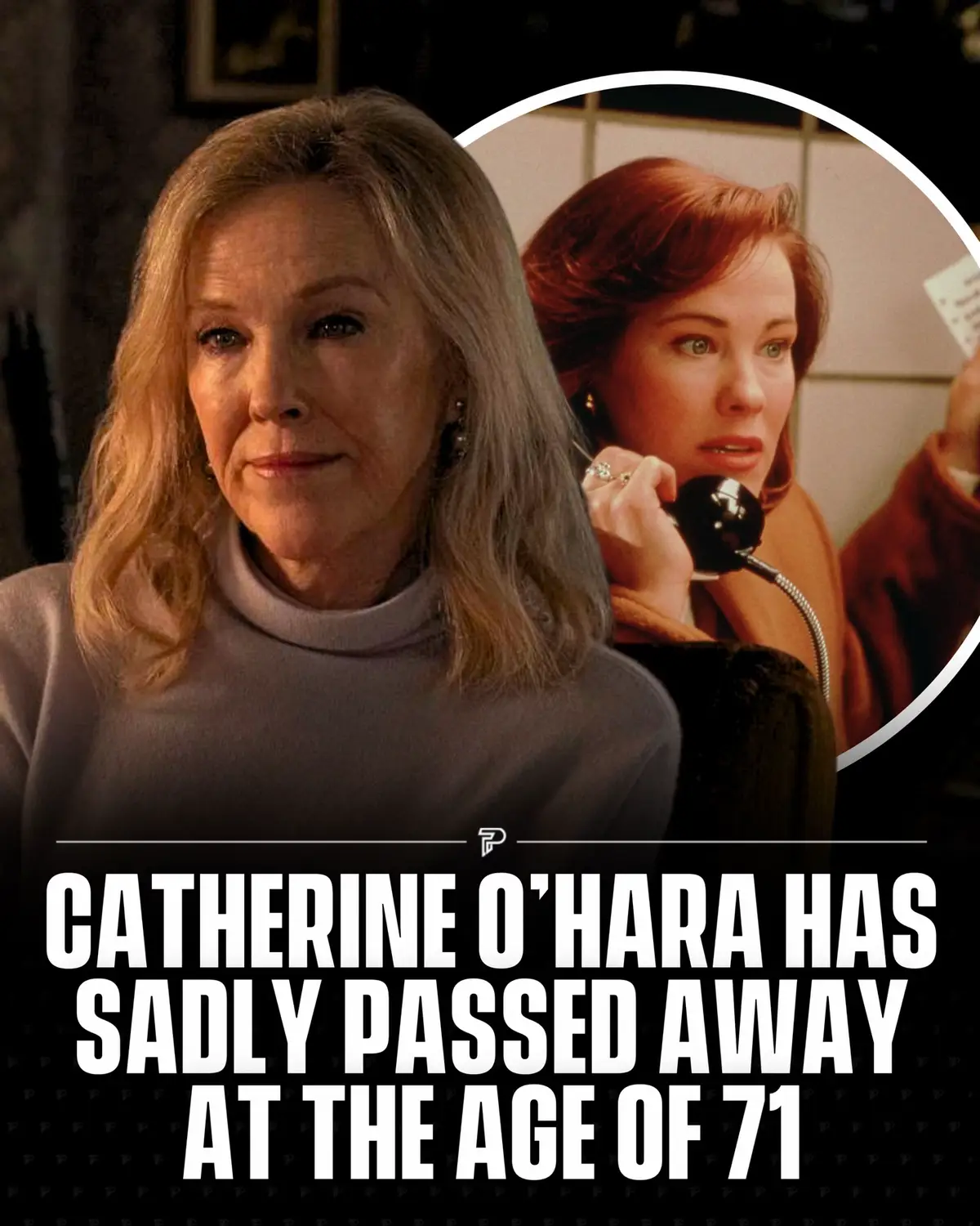 Catherine O’Hara, the acclaimed actress and comedian best known for her iconic work across film and television, has sadly passed away at the age of 71. Catherine O’Hara was widely celebrated for her unforgettable performances in projects such as Schitt’s Creek, Home Alone, and Beetlejuice, earning multiple awards and the admiration of audiences worldwide. Her death was reported on January 30, 2026, with no official cause disclosed at the time, prompting an outpouring of tributes from fans and fellow entertainers honoring her decades-long impact on comedy and storytelling. RIP 🕊️