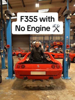 F355 with no engine! #kenthighperformancecars #ferrari #supercars 