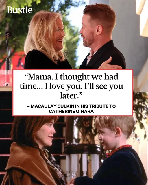 Kevin. 🥺 #MacaulayCulkin shared a heartfelt tribute to his #HomeAlone mom #CatherineOHara after news of her passing was announced today.⁠ 