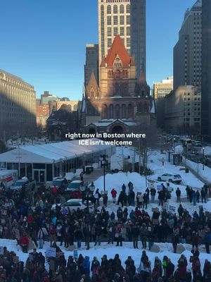 right now in Boston where ICE isn’t welcome! #makebostonhome