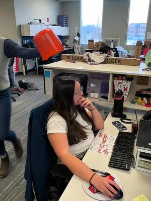 Don’t let your coworkers ruin your day. Ruin their day first #office #prank #baseball #fun 