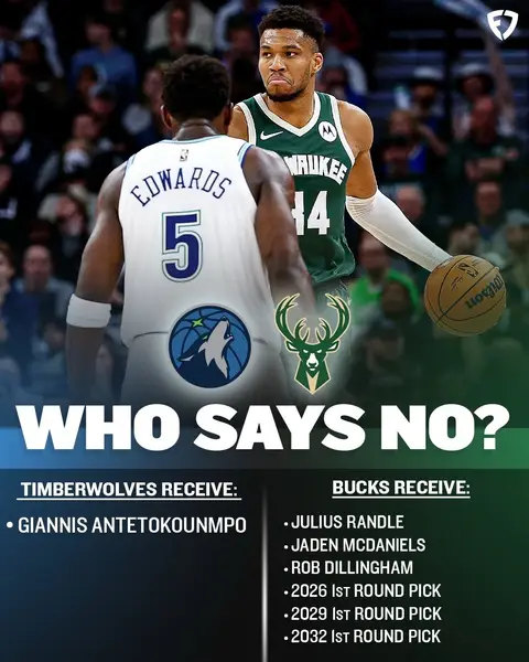 How good would Anthony Edwards and Giannis Antetokounmpo be? 😱 @FanDuel #milwaukeebucks #minnesota #twolves 