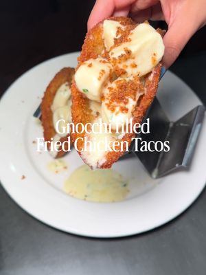 Hey Cousins!  What’s your favorite #pasta ? Well if you’re a #longislandfoodie who loves #cheesey #gnocchi and #fried chickencutlet  then these cheese filled gnocchi pasta fried chicken cutlet tacos from @ITA KITCHEN NY with locations all over Long Island are for you 🌮🍝🧀