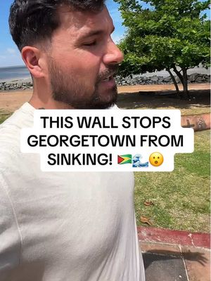 🇬🇾  the Dutch built seawall along the coast of Georgetown, Guyana stops the capital city from sinking! 🌊 ##travel##traveltok##guyana🇬🇾##guyanatiktok🇬🇾##guyana