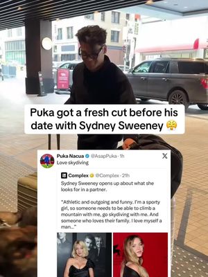 Puka has arrived at the Pro Bowl 🏈 #pukanacua #sydneysweeney #nflprobowl #losangelesrams 