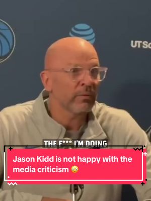 Jason Kidd expresses how he feels about the criticism from the media about playing Cooper Flagg at point guard 😳 (via: x/GrantAfseth)