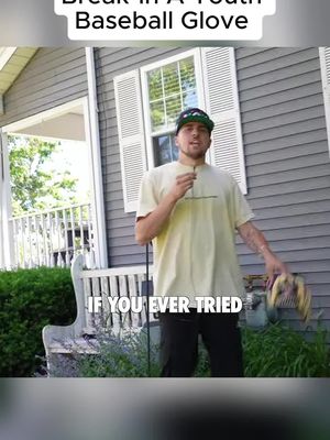 The Correct Way To Break-In A Youth Baseball Glove  #BaseballGlove #GloveReview #baseballlife #fyp #foryoupage 