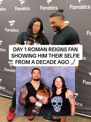 Been there since the beginning ☝️ #WWE #otc #romanreigns #selfie #throwback 