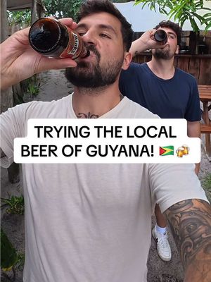 🇬🇾 As someone who doesn’t really like or drink beer very often I’ve gotta admit Banks beer from Guyana is pretty tasty, especially on a hot day like this! 🍻  #tra#travela#traveltoky#guyana🇬🇾y#guyanatiktok🇬🇾y#guyana