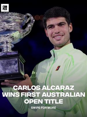 Carlos Alcaraz defeated Novak Djokovic to win his first Australian Open title 🍿