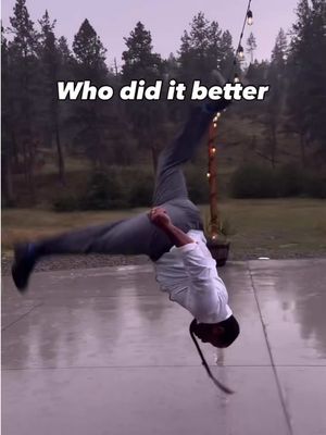 Who did it better? Me or @jamezboy 🤔  #Flips #Challenge #Outdoors 