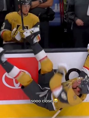 No Jack Eichel's were harmed in this video 😅 (🎥: X/GinoHard_) #VegasGoldenKnights #JackEichel #NHL #hockey #blooper