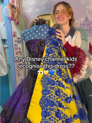Sneak peak at my next project!! 🤩💛💙 #descendants #disney #maldescendants #sewing #DIY 