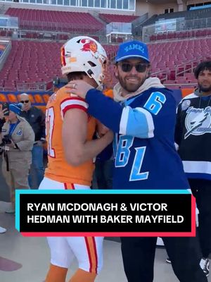 McDonagh & Hedman new members of the @Tampa Bay Buccaneers?! #NHL #NFL #BakerMayfield #StadiumSeries #TampaBay 